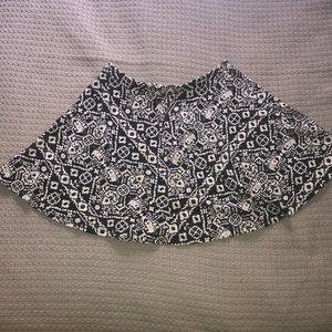 Black and white skirt